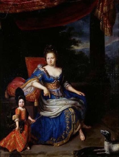 Constantijn Netscher Portrait de la princesse Palatine France oil painting art
